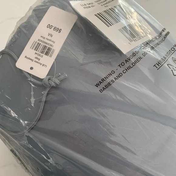 L.L.Bean Adults Access Sleeping Bag, 40° Rangeley Blue Brand New - Picture 6 of 9